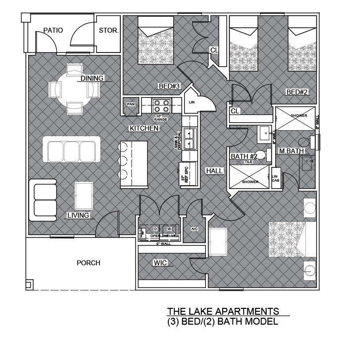 3 BEDROOM, 2 BATH